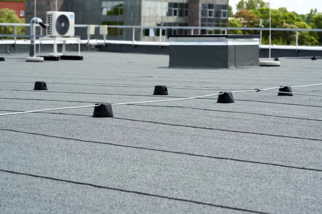 Solaranlage auf einem Industrie Flachdach