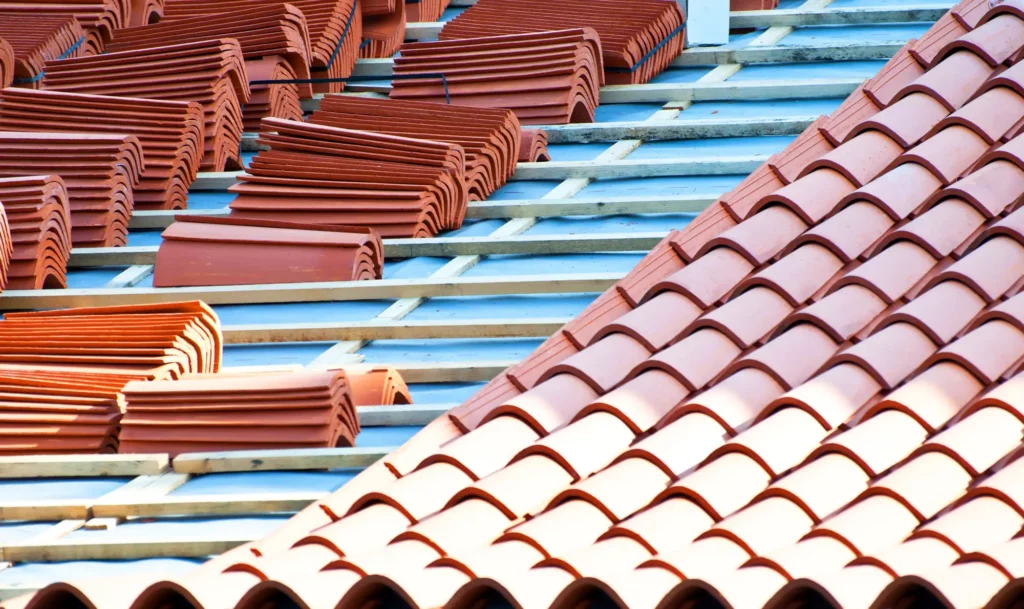 Solaranlage auf Einfamilienhaus Ziegeldach