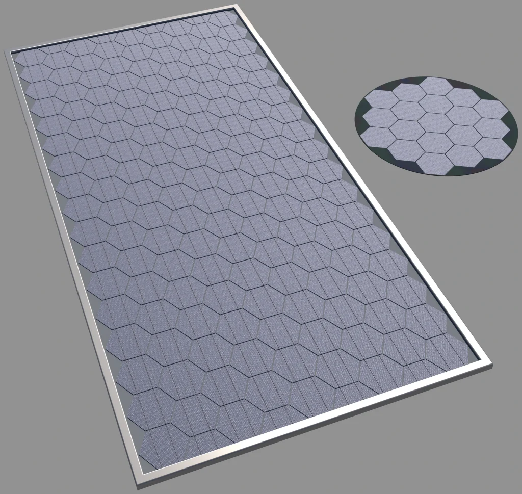 Hexagon solar cells (Symbolbild: SMA Solar)