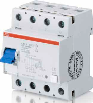 ABB F200 FI-Schutzschalter vierpolig – Serienabbildung
