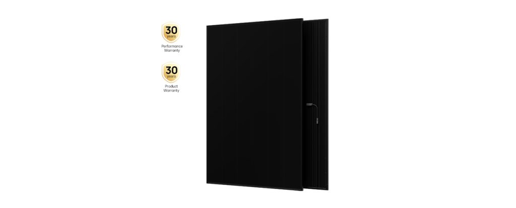 AIKO Neostar 3S+ Moduldetail des bifazialen Full-Black-Moduls