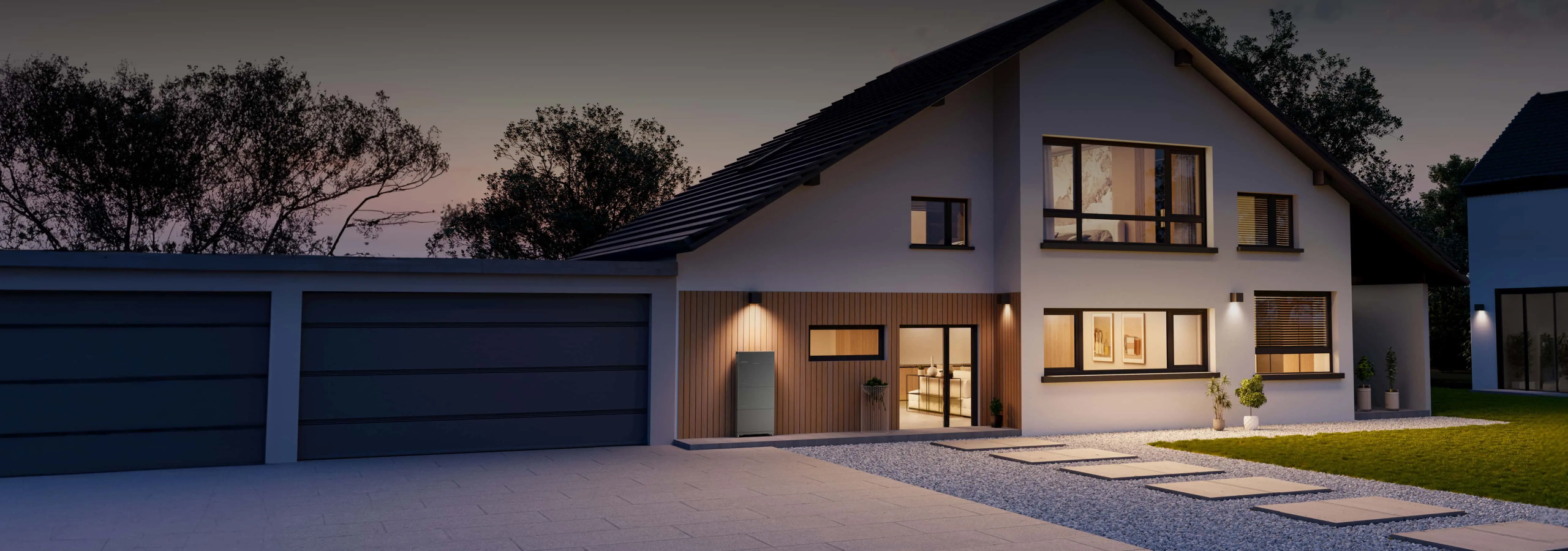 Photovoltaik-Nachrüstspeicher an einem Wohnhaus