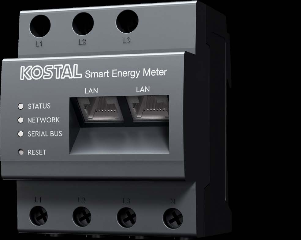 KOSTAL Smart Energy Meter G2 bidirektionaler Energiezaehler in Frontansicht
