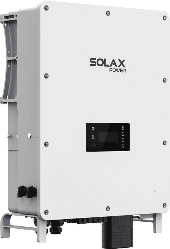 SolaX X3-AELIO Hybrid-Wechselrichter in Frontansicht