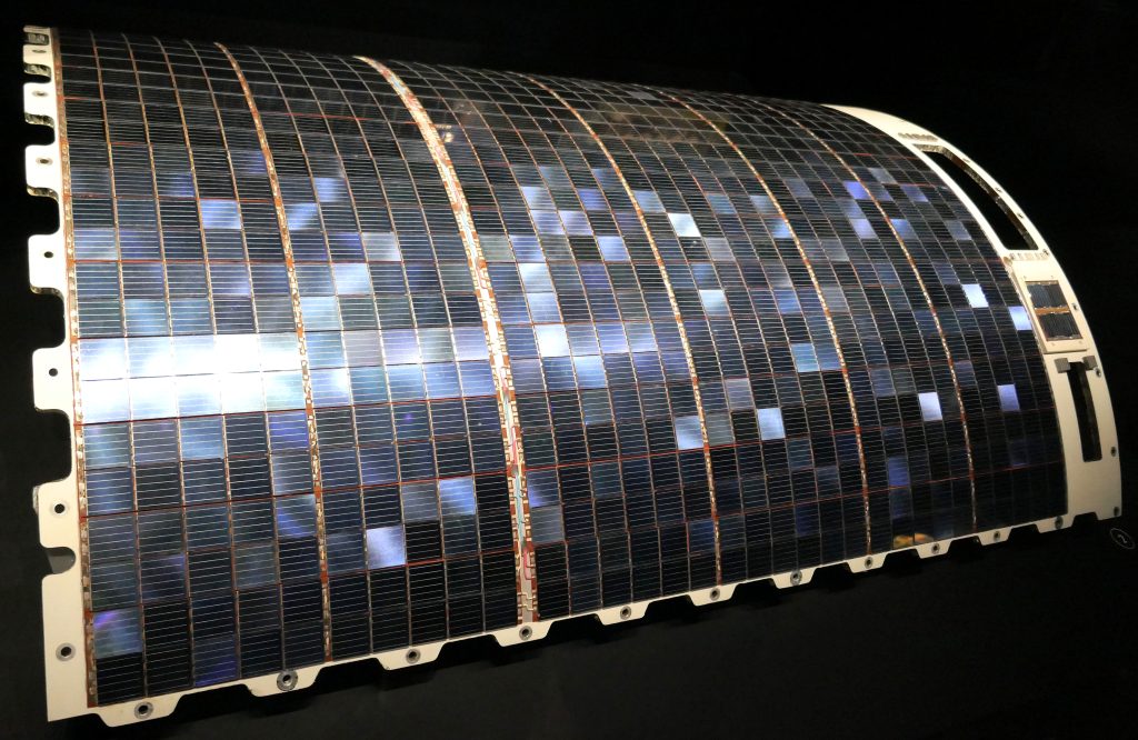 Solar panel of satellite (Symbolbild: Einspeisebegrenzung)
